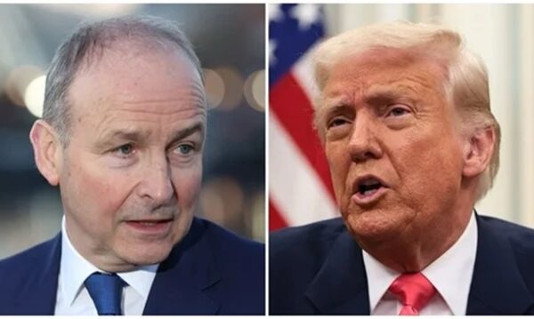 Trump and Irish Prime Minister Michael Martin