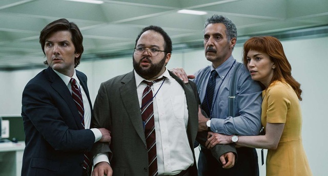 Still scene from the Severance series
