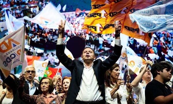 Outgoing premier Montenegro celebrates re-election in Portugal