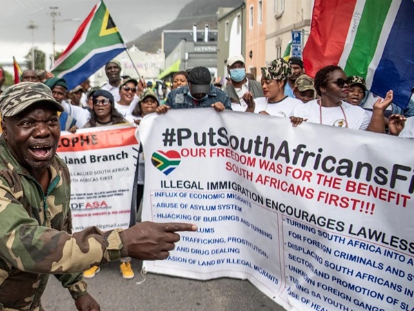 Anti-migrant demonstration by "Operation Dudula"
