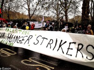 Demonstration in support of Palestine hunger strikers