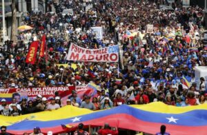 Protest by social movements in Caracas