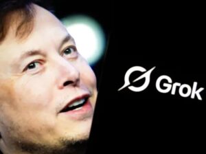 Elon Musk smirks over Grok symbol