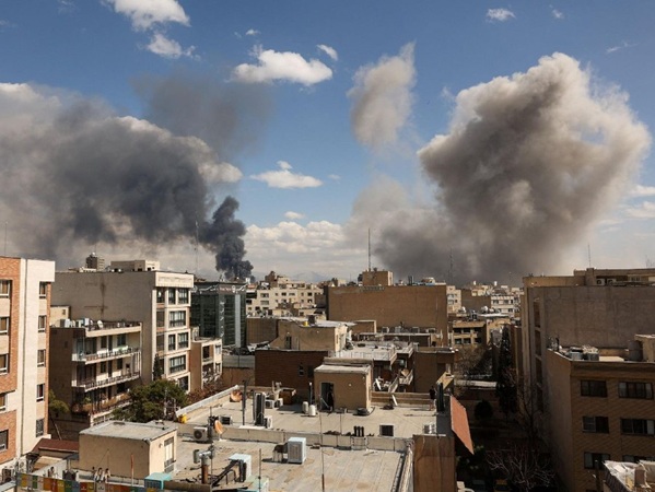 Bomb destruction in Tehran